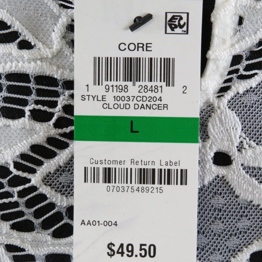NWT-Junior's Lace Illusion Skater Dress - Ivory - Picture 6 of 8